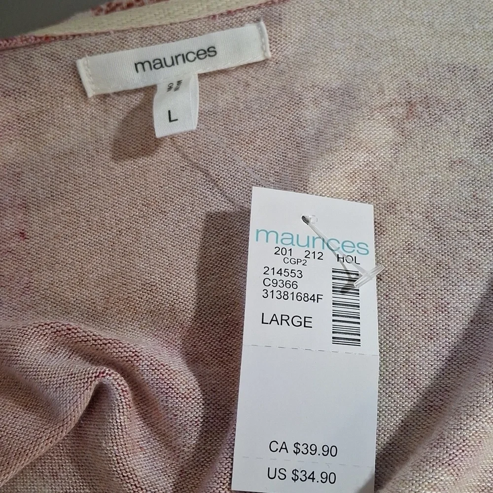 Plaid Open-Front Cardigan Sweater - Picture 6 of 6